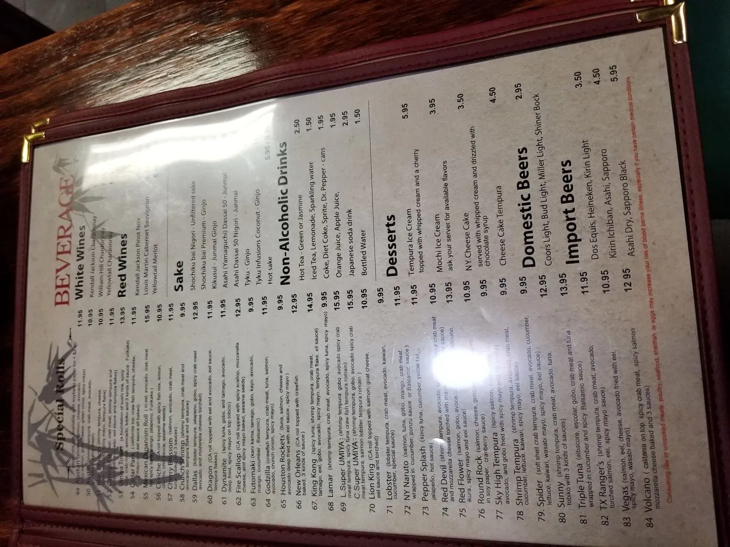 Menu 4