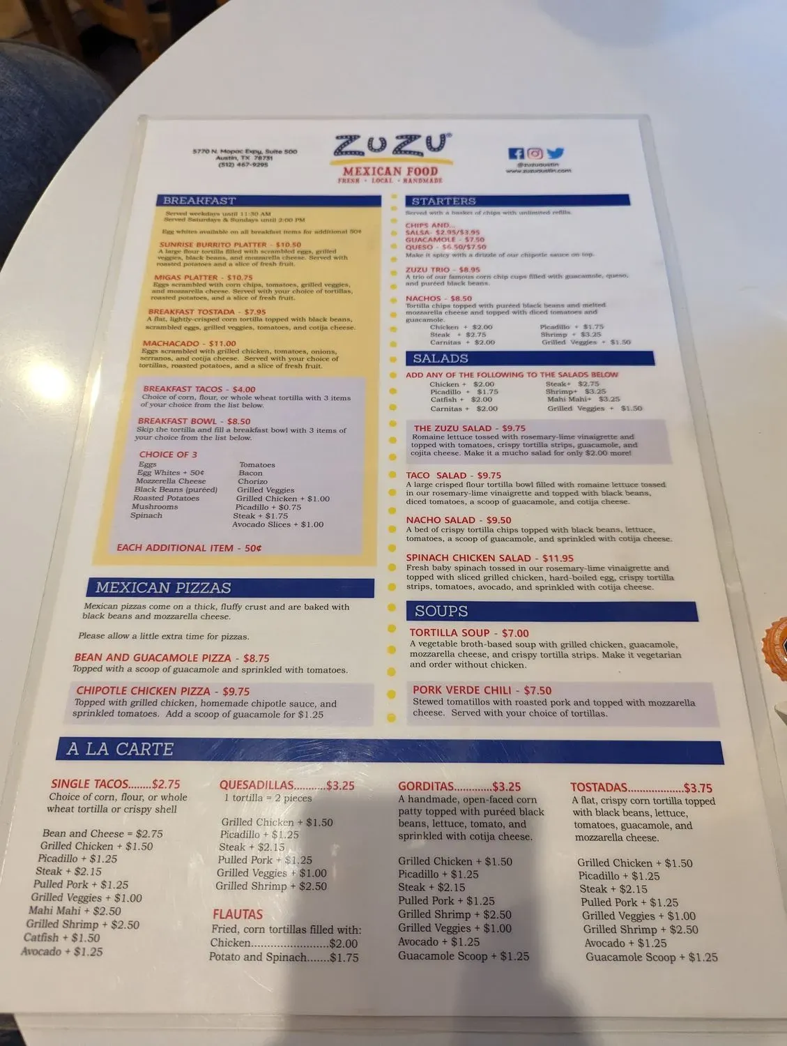 Menu 1