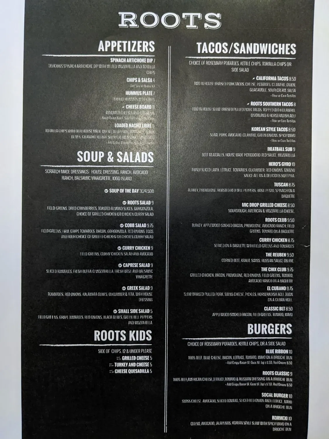 Menu 5