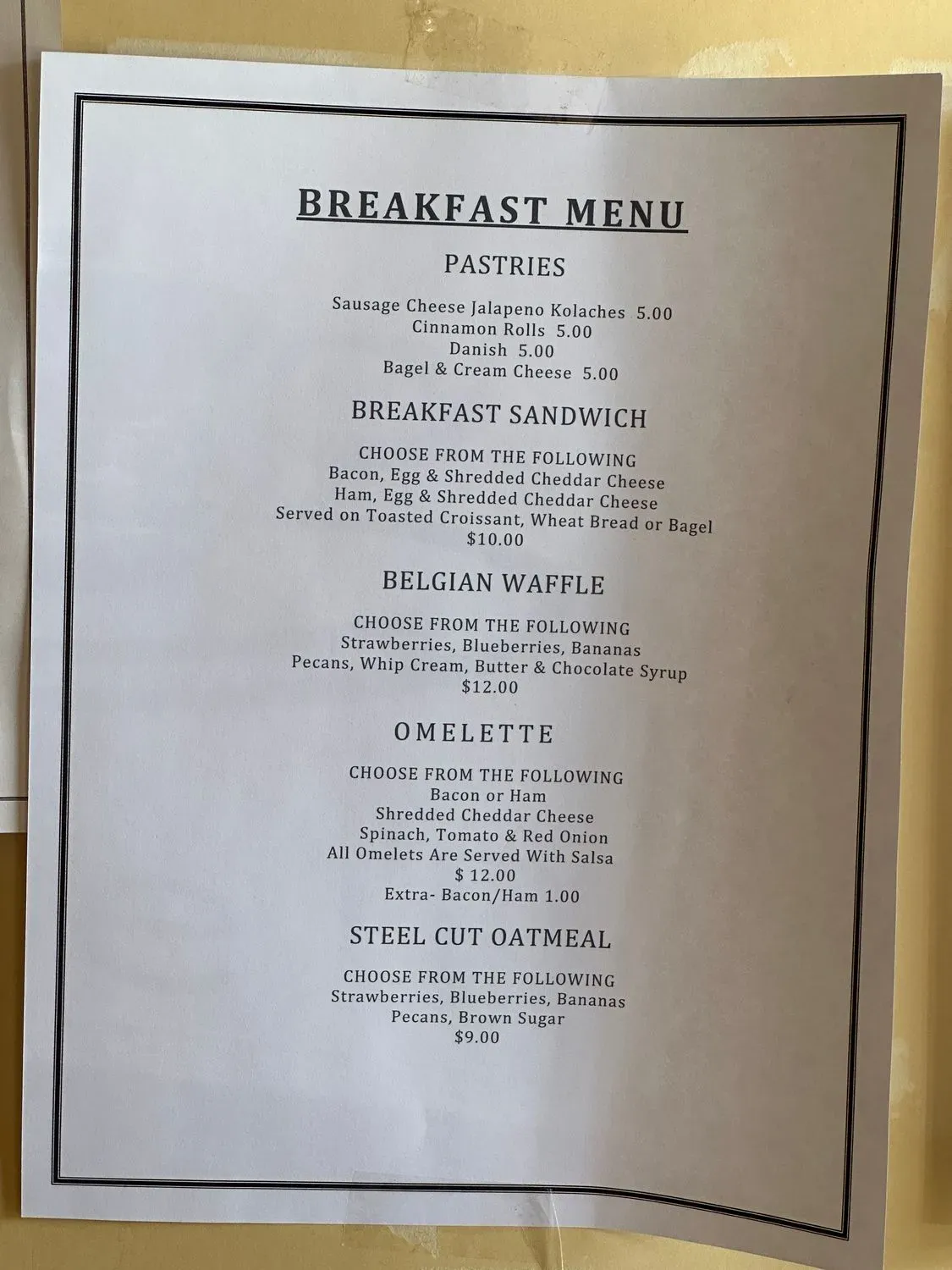 Menu 5