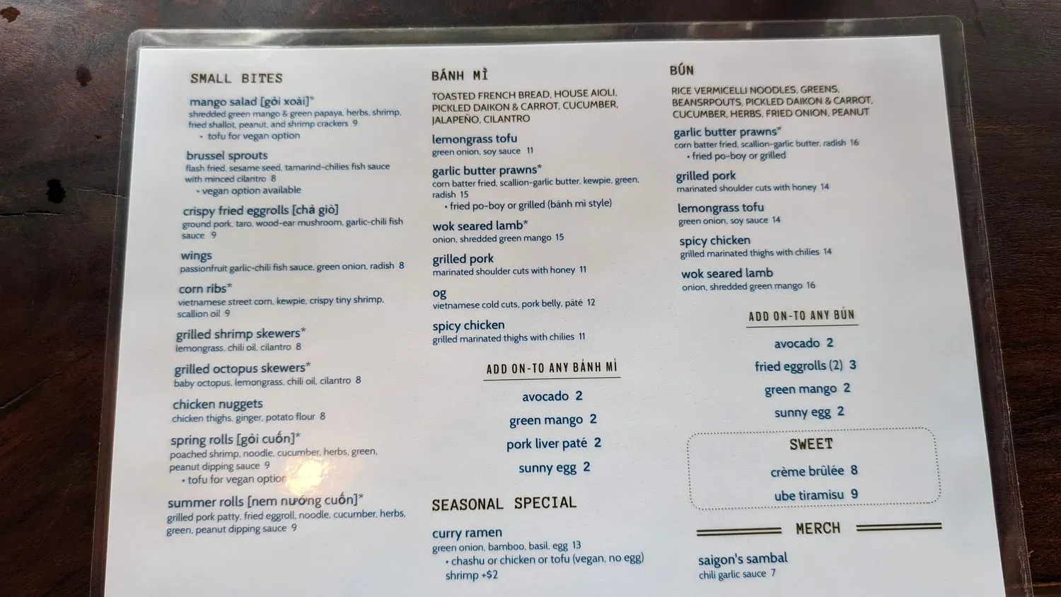 Menu 6