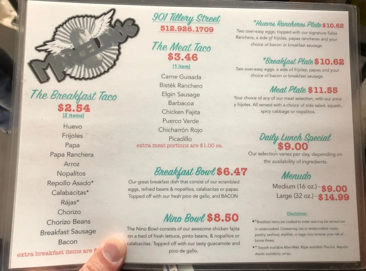 Menu 3