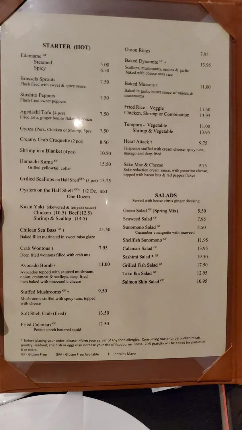 Menu 5