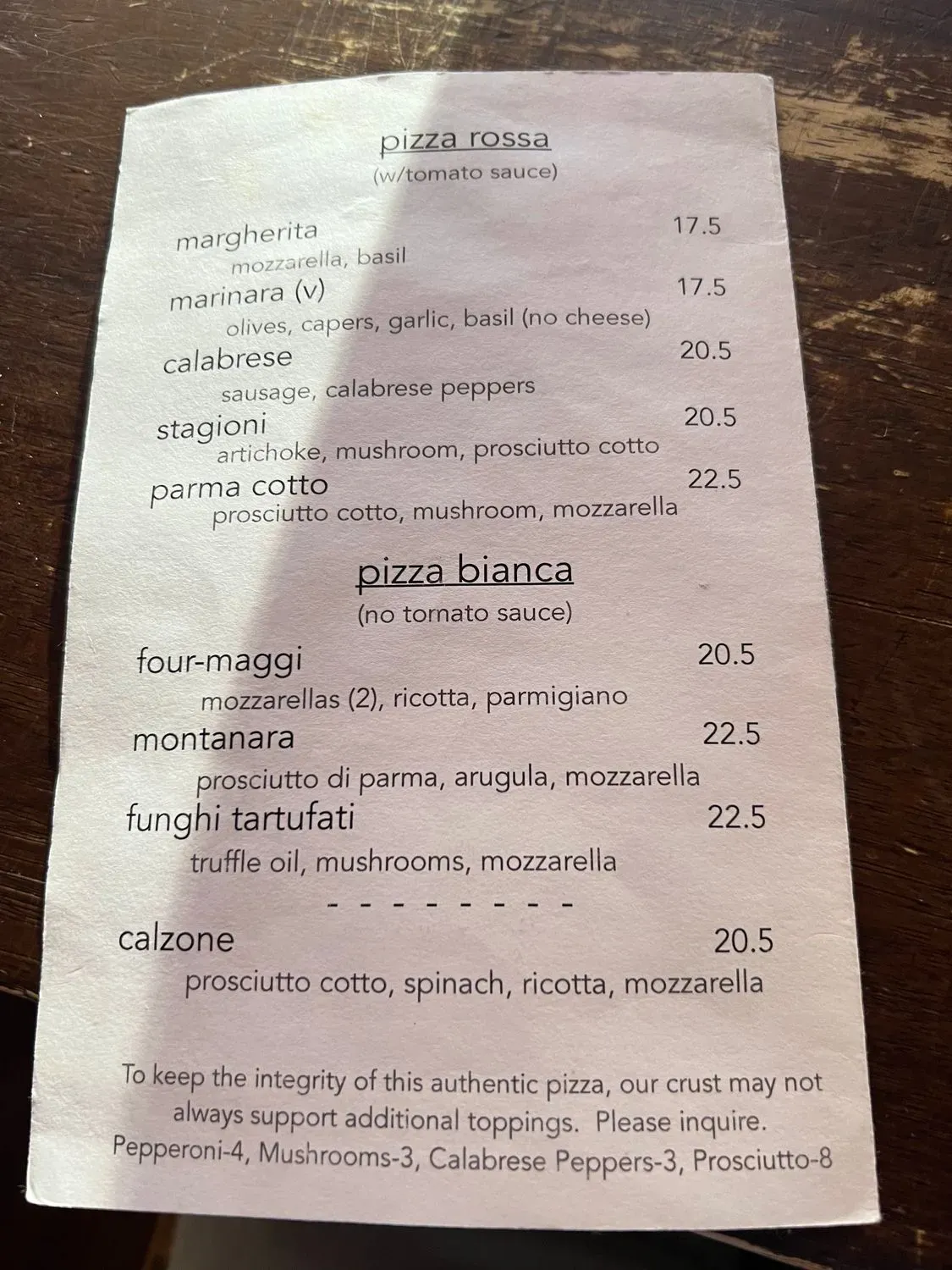 Menu 5