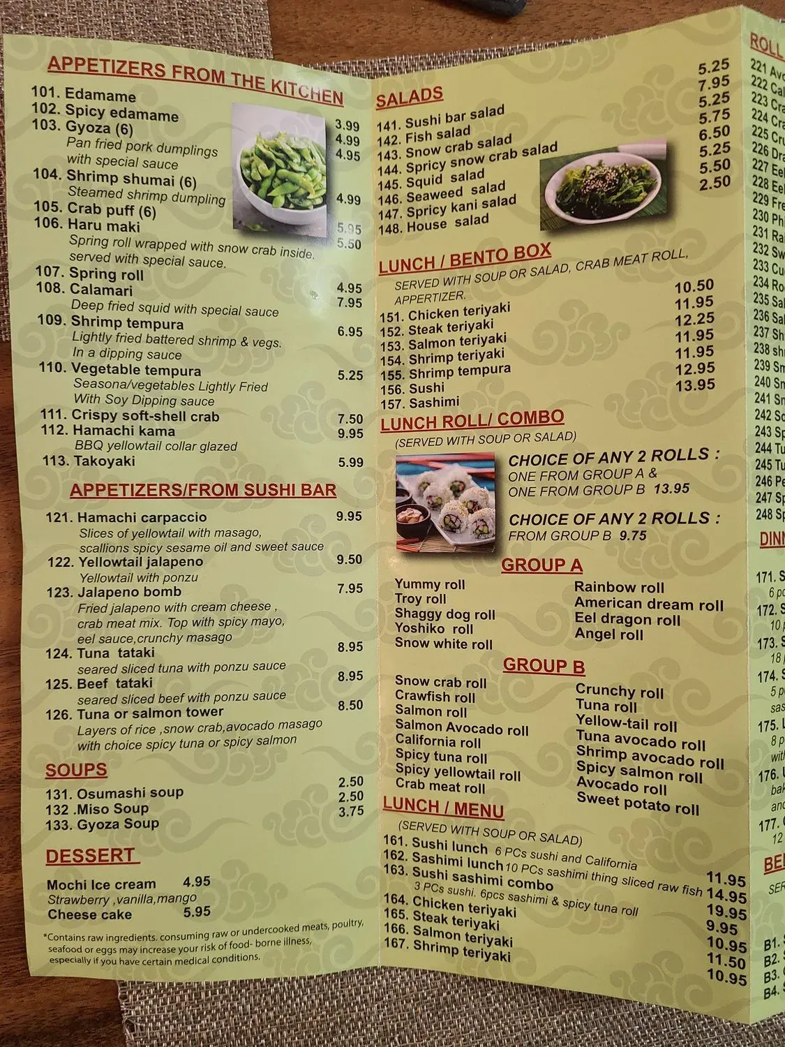 Menu 3