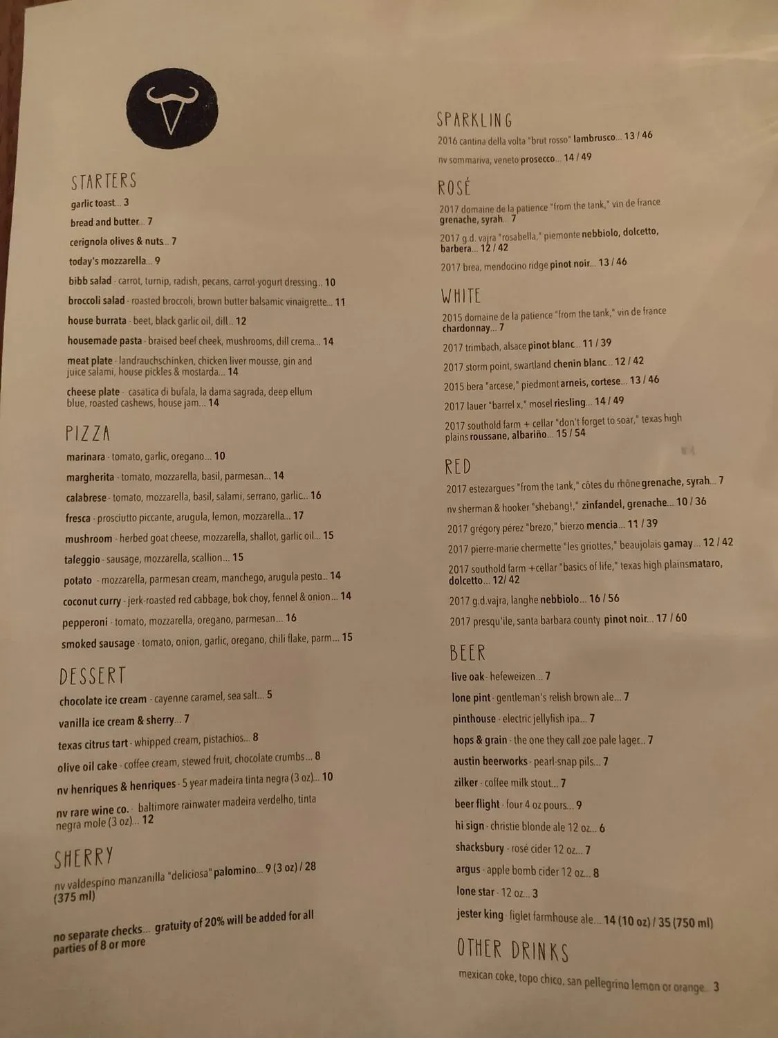 Menu 5