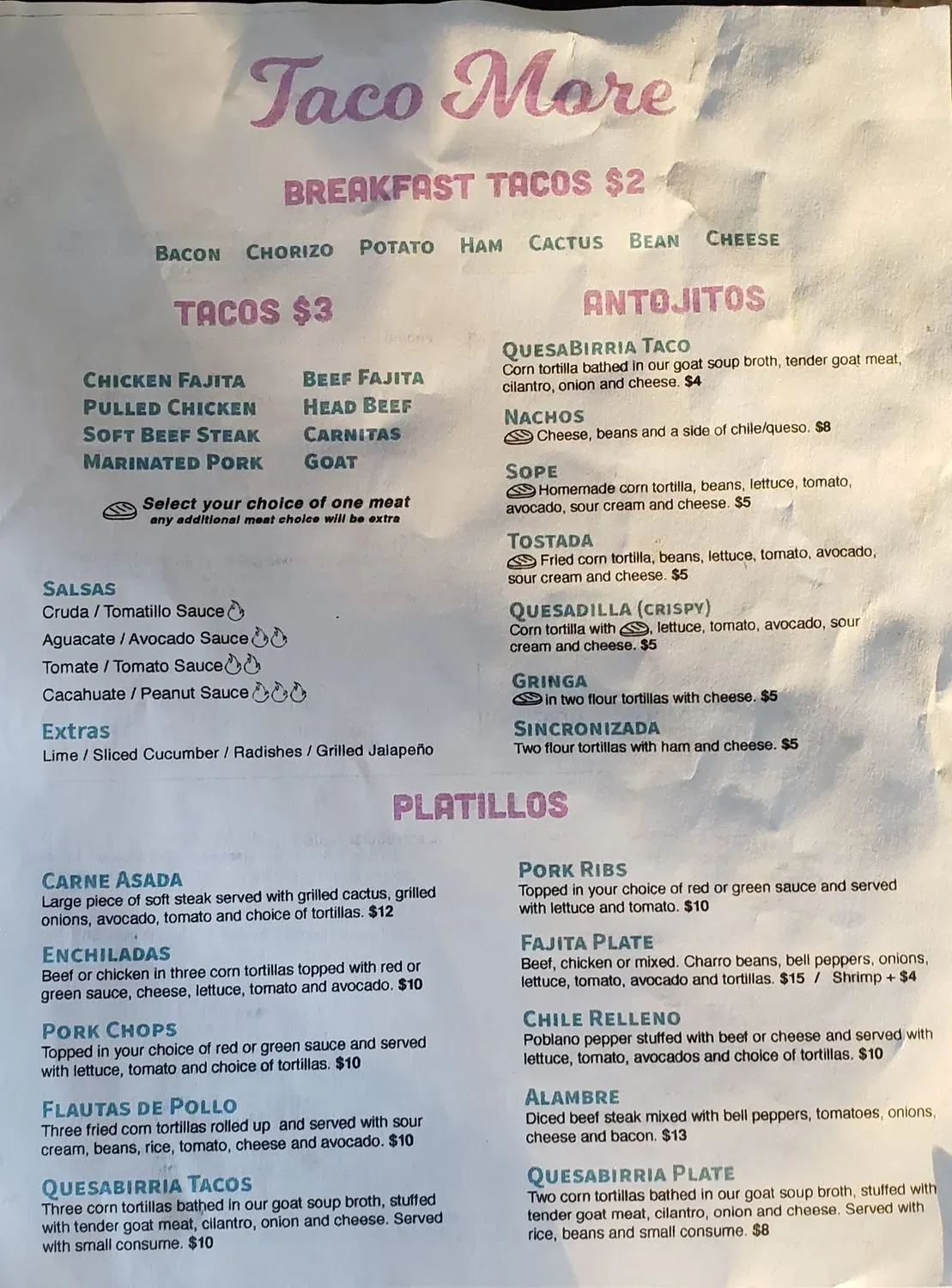 Menu 5