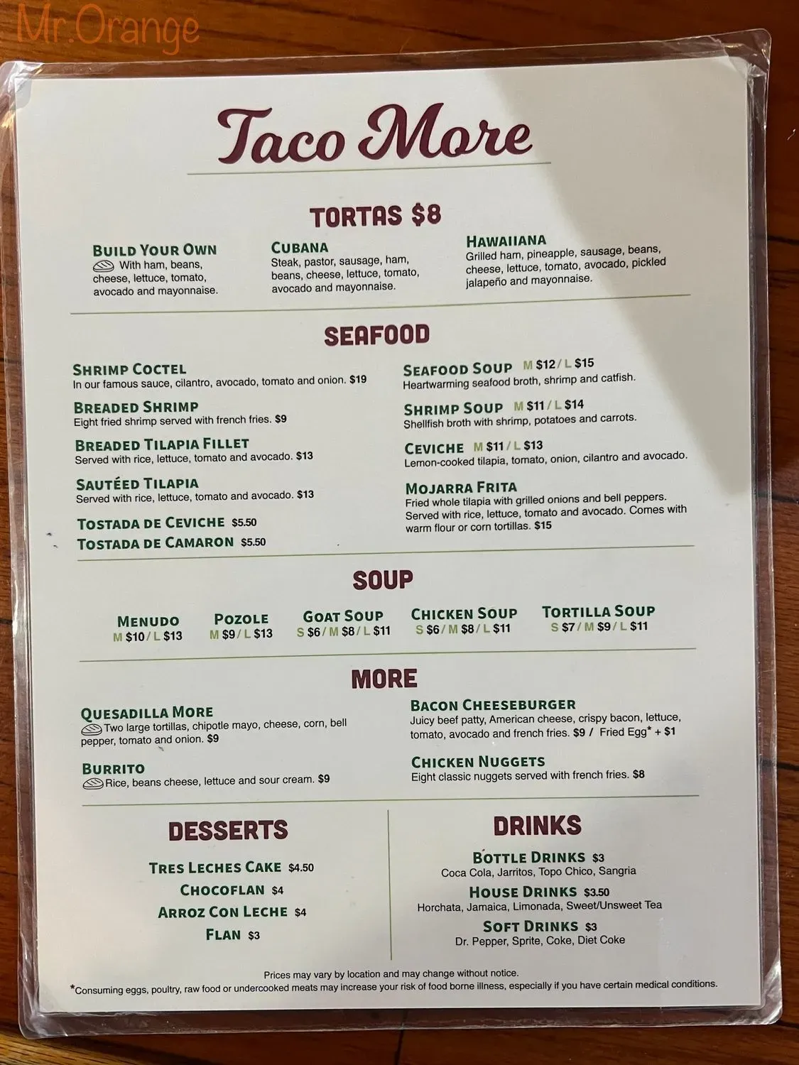 Menu 6