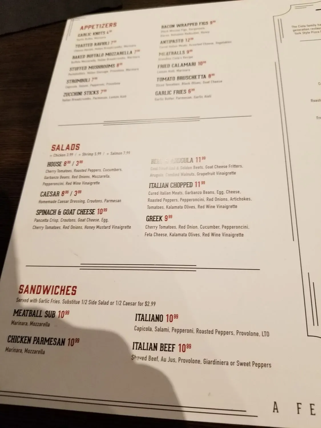 Menu 2