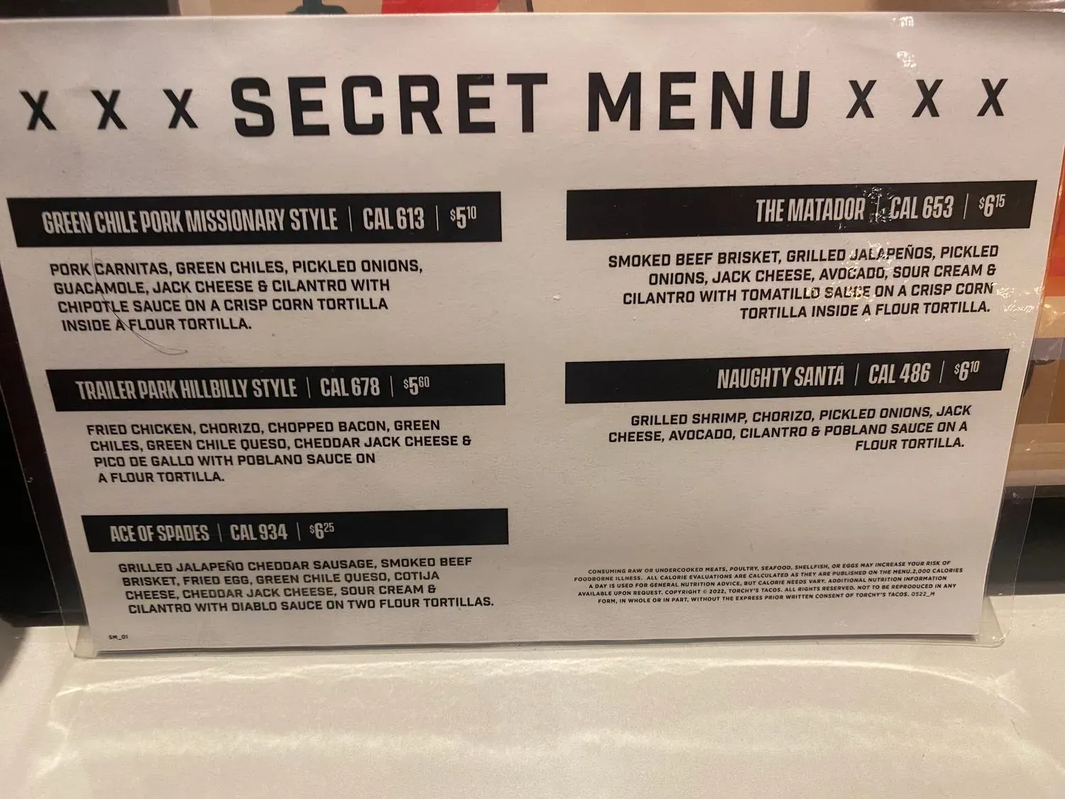 Menu 5