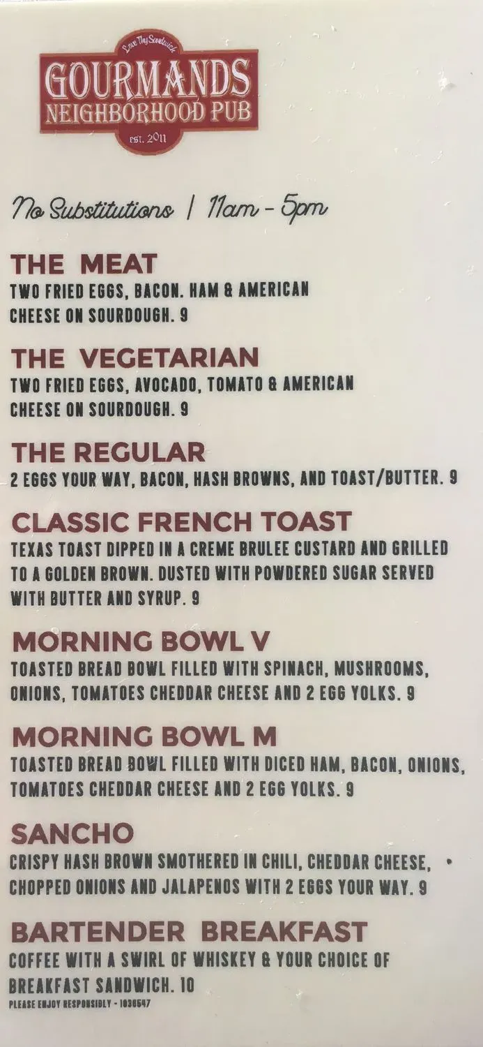 Menu 5