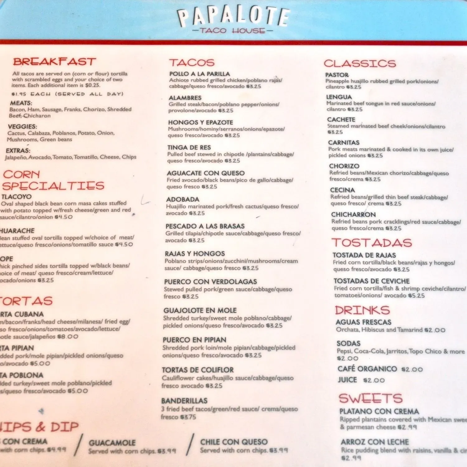 Menu 1