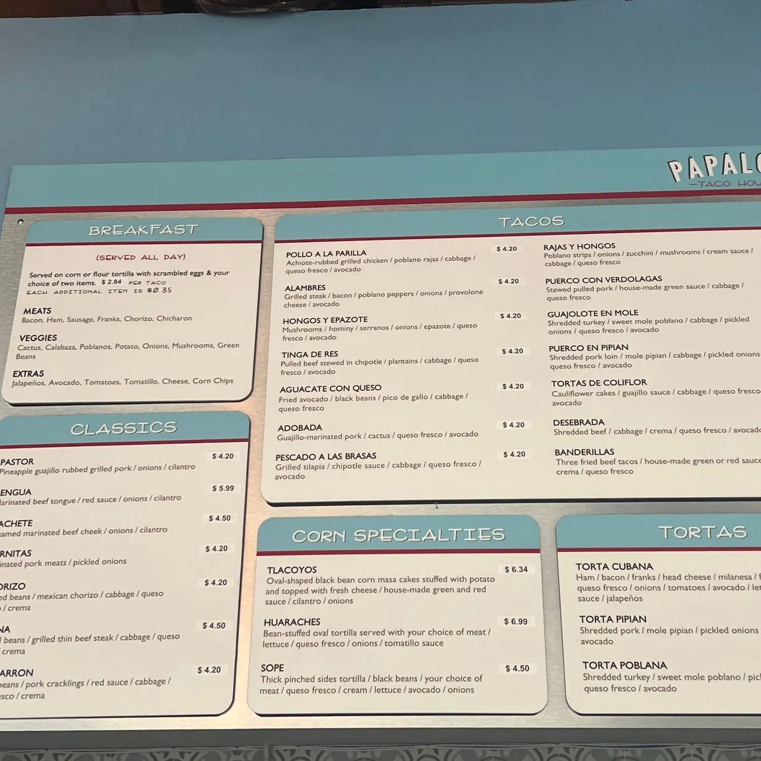 Menu 3