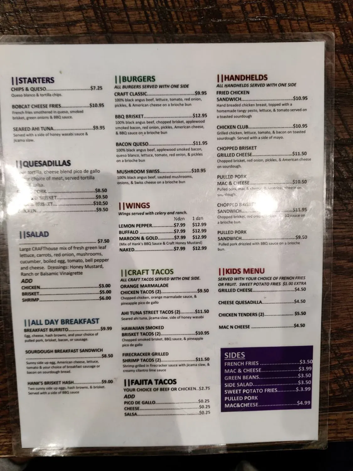 Menu 6