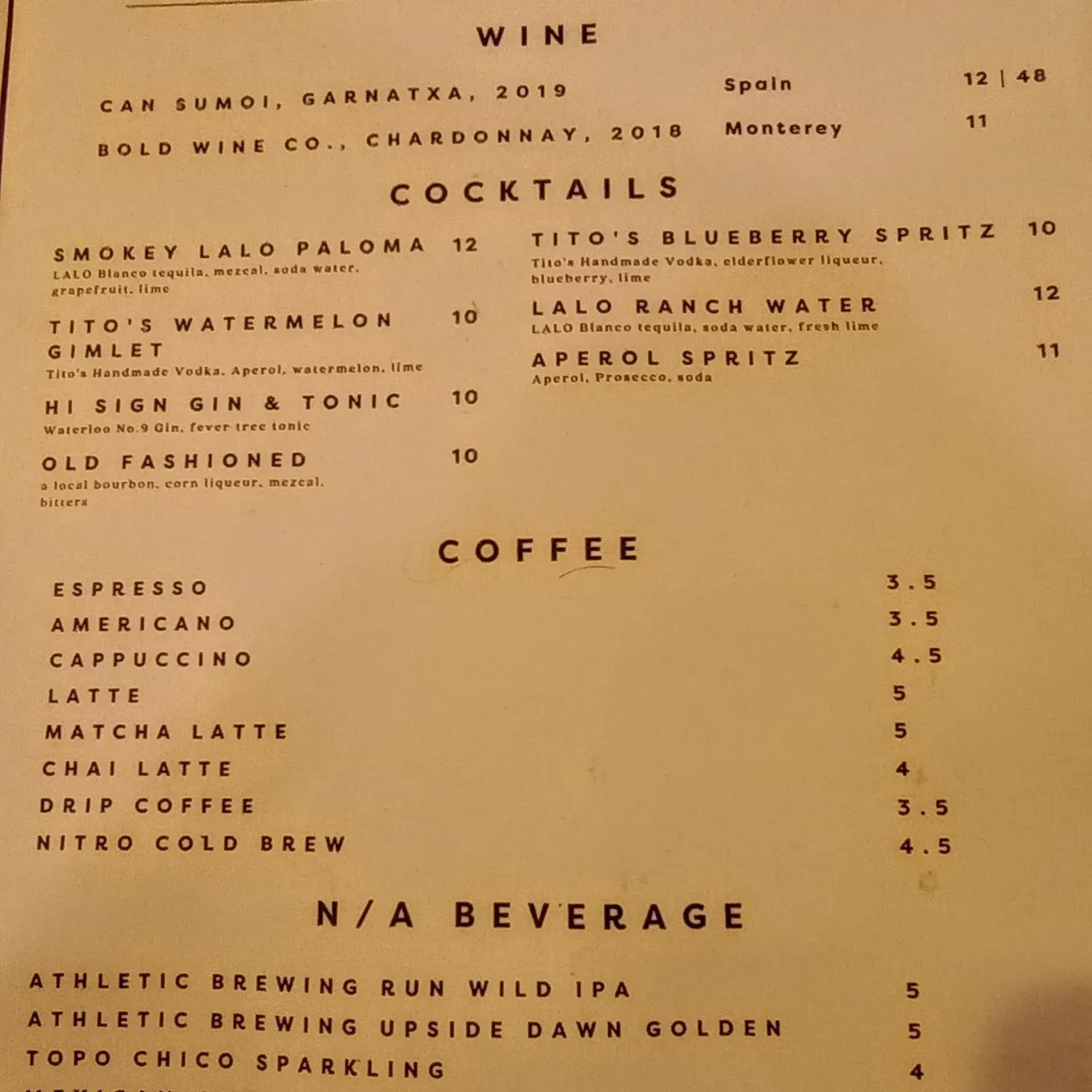 Menu 2