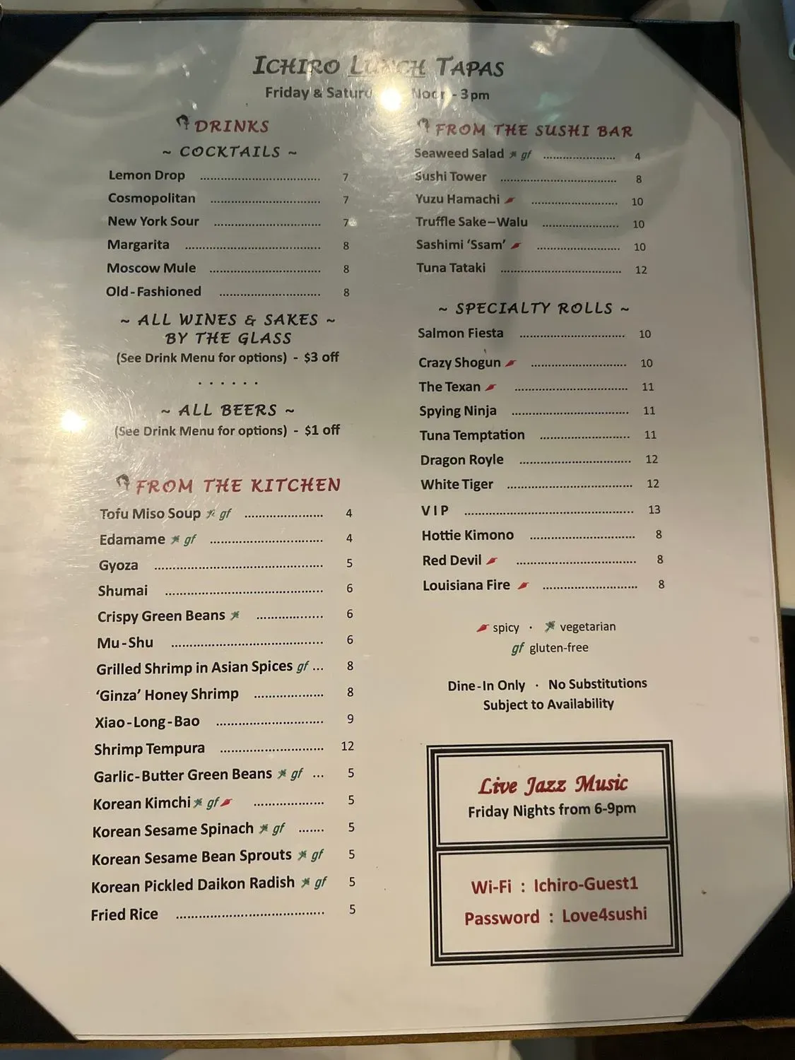 Menu 5