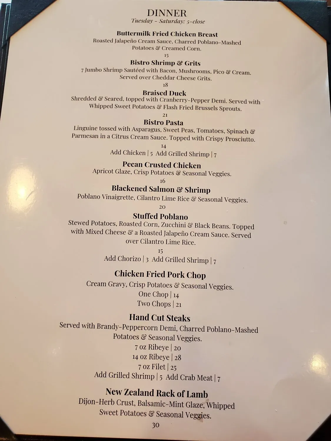 Menu 1