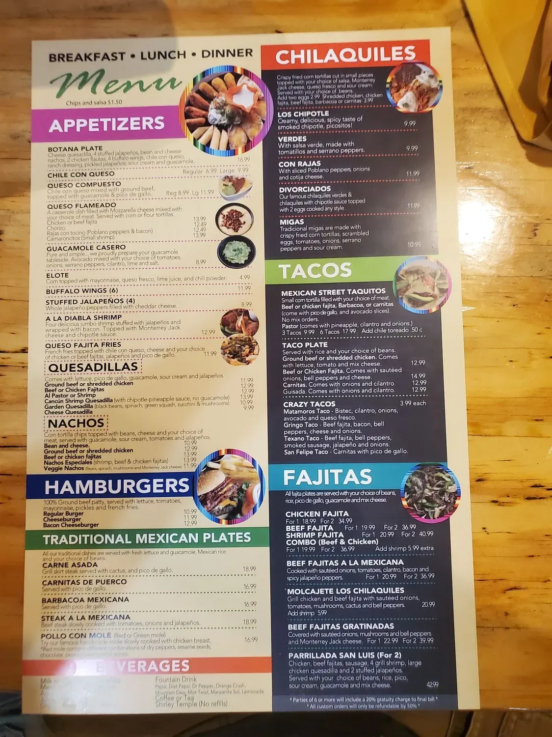 Menu 6