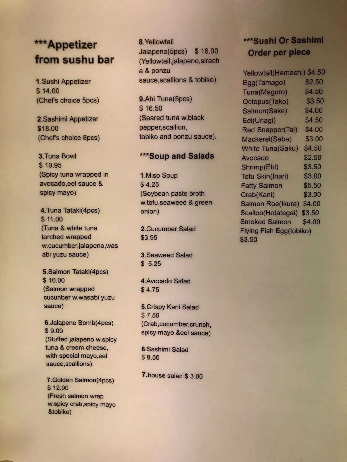 Menu 2