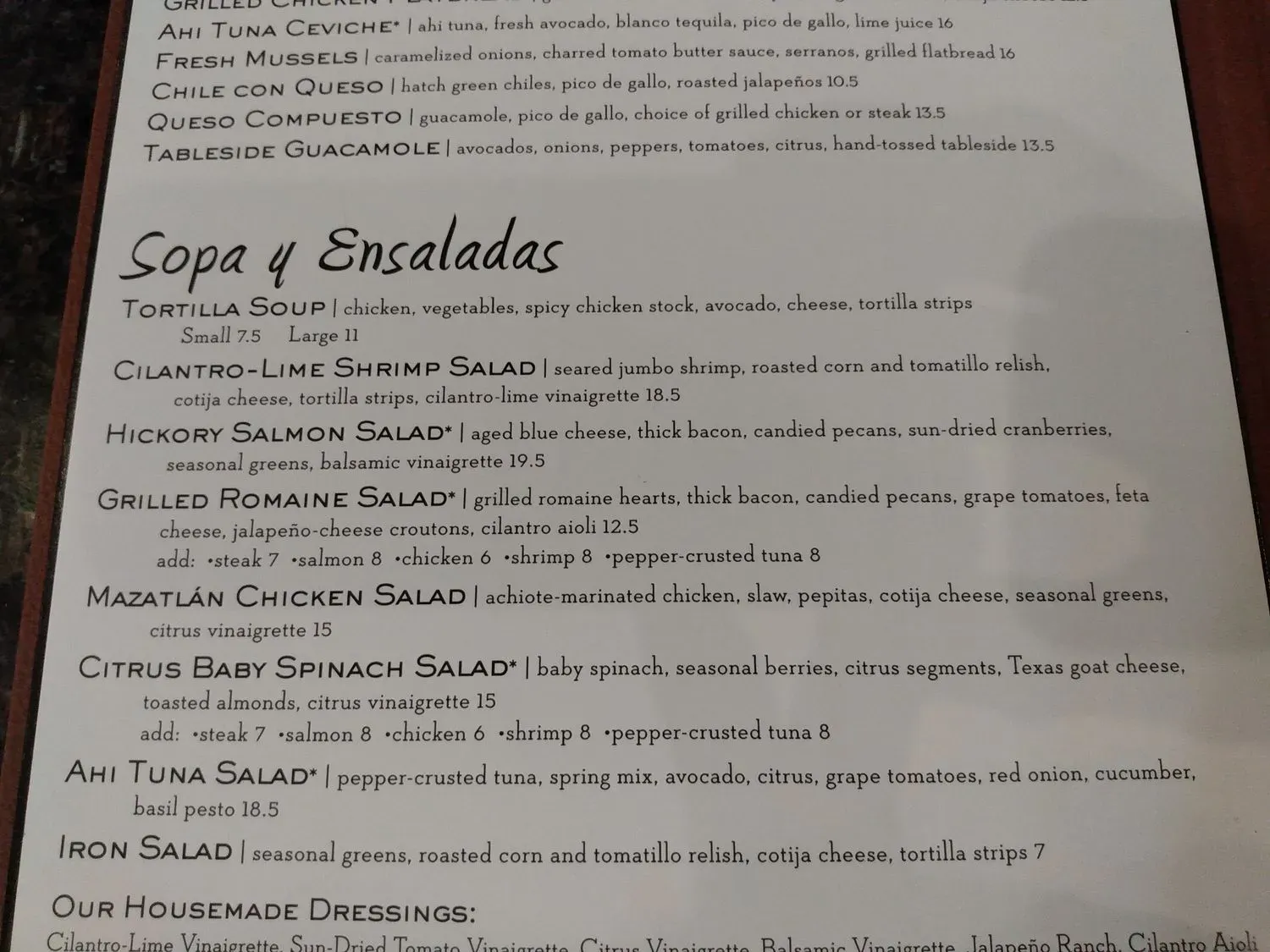 Menu 6