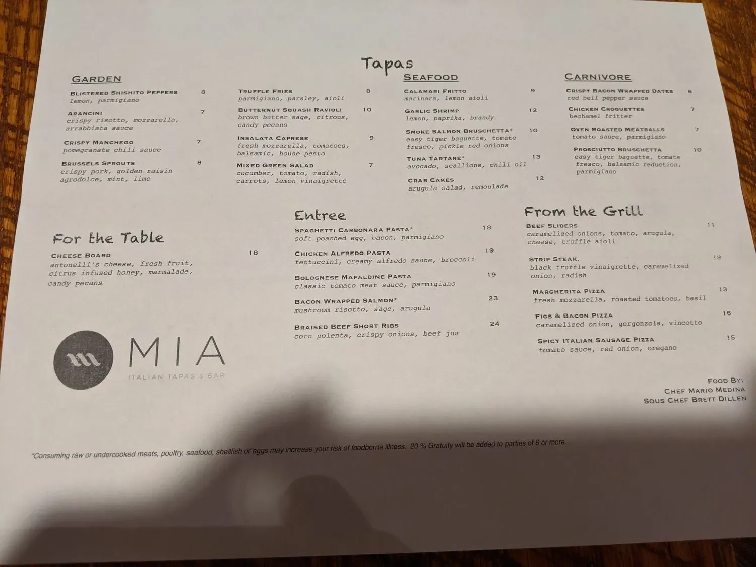 Menu 5