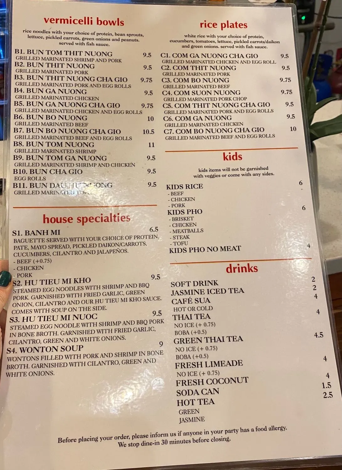 Menu 1