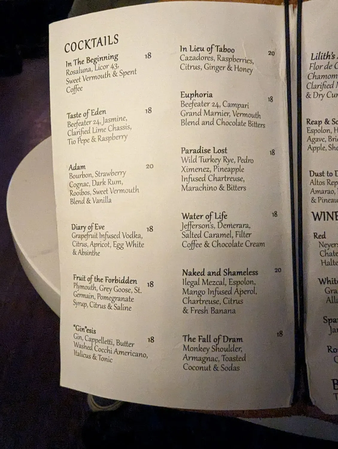 Menu 5