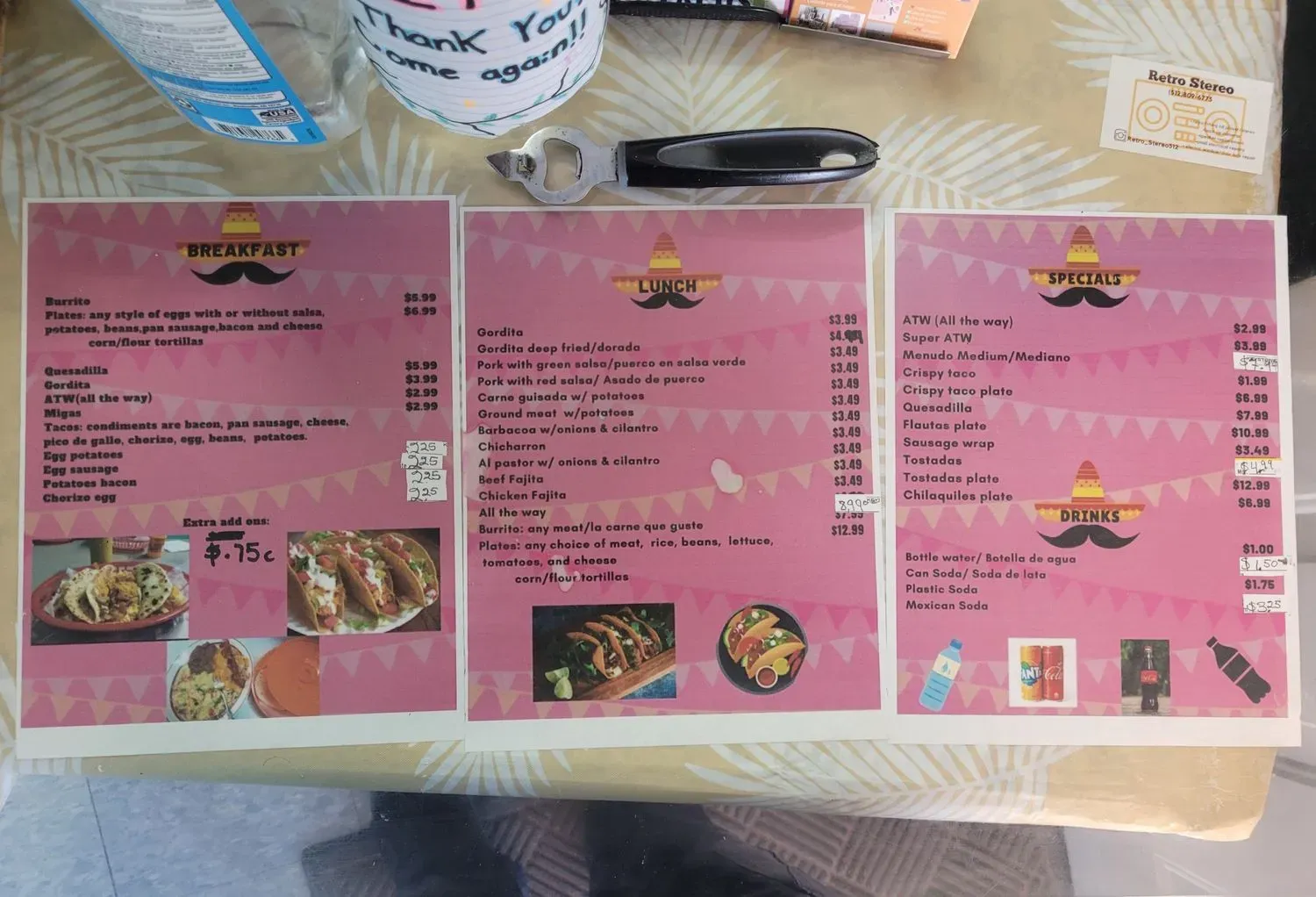 Menu 3