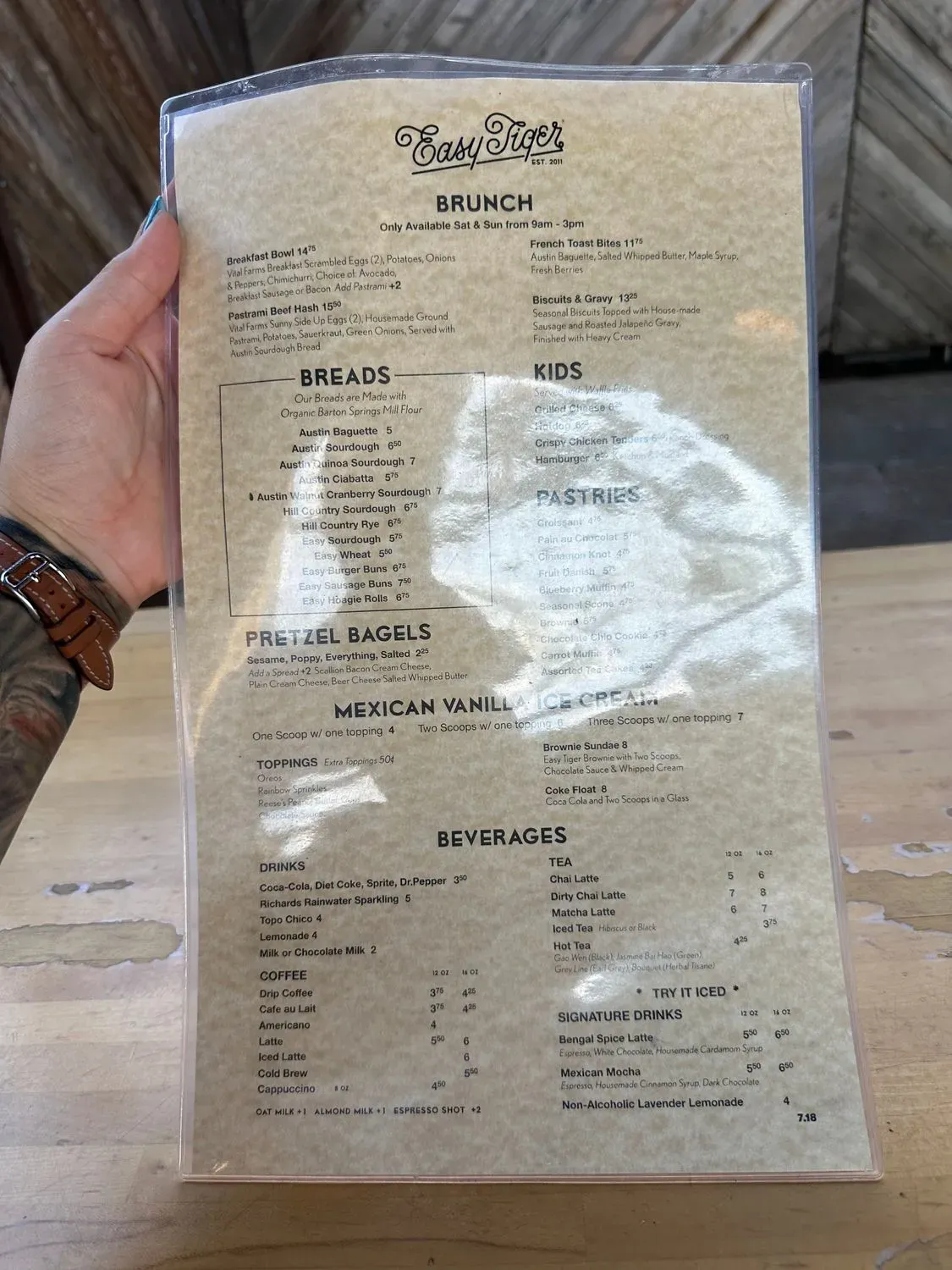 Menu 5