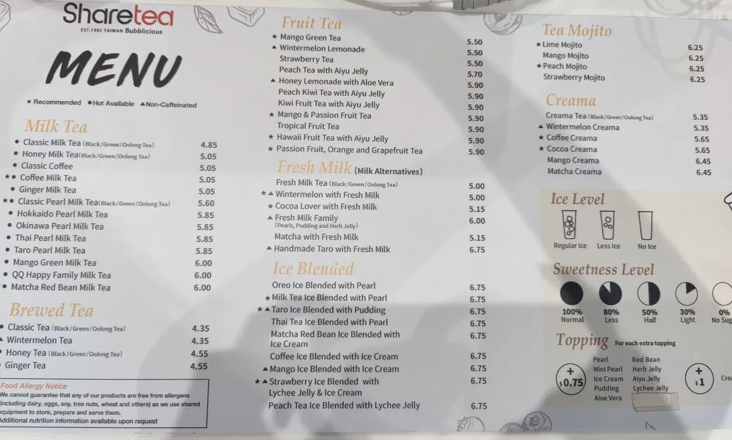 Menu 3