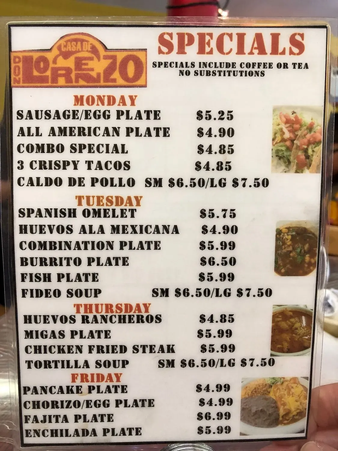 Menu 5