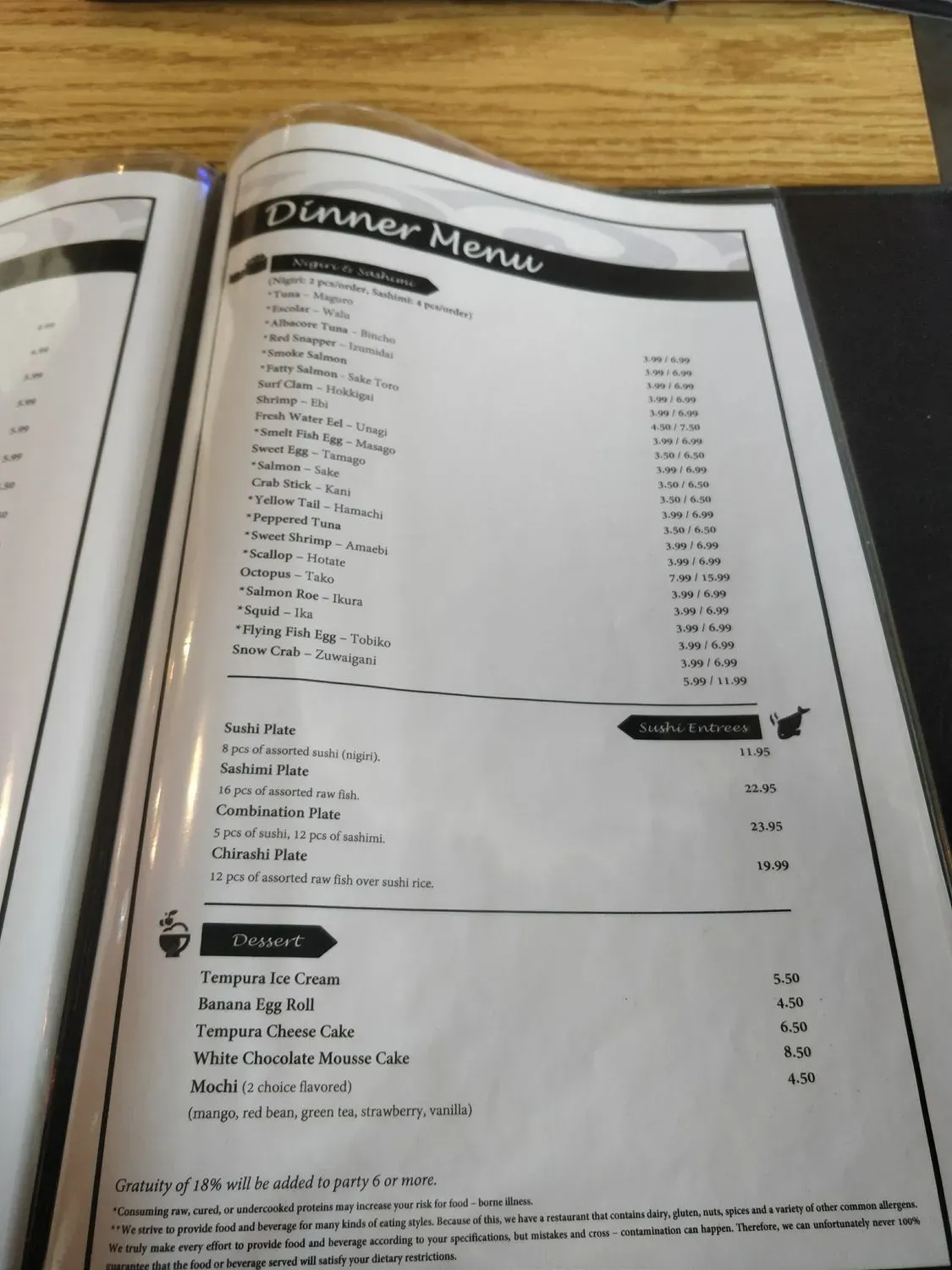 Menu 6