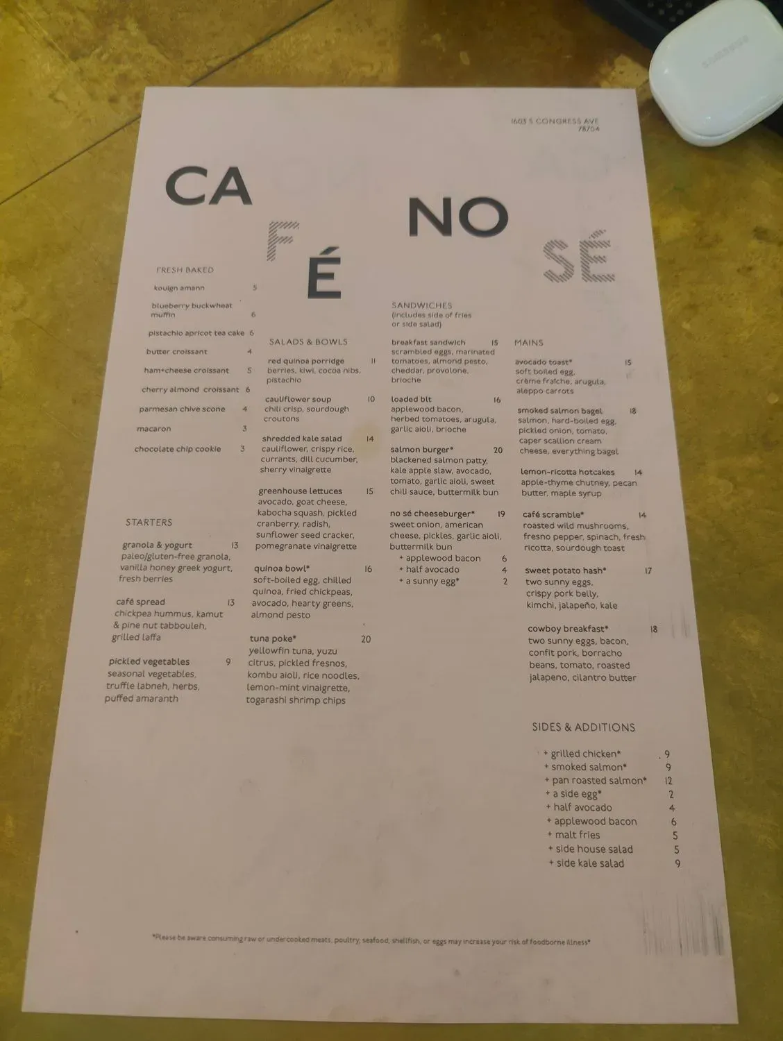 Menu 6