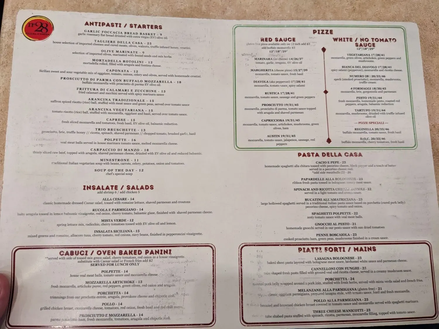 Menu 1