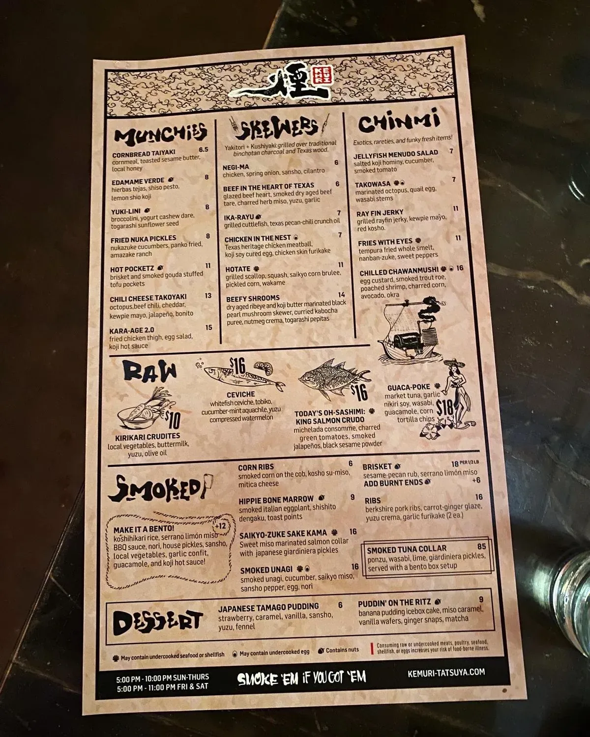 Menu 5