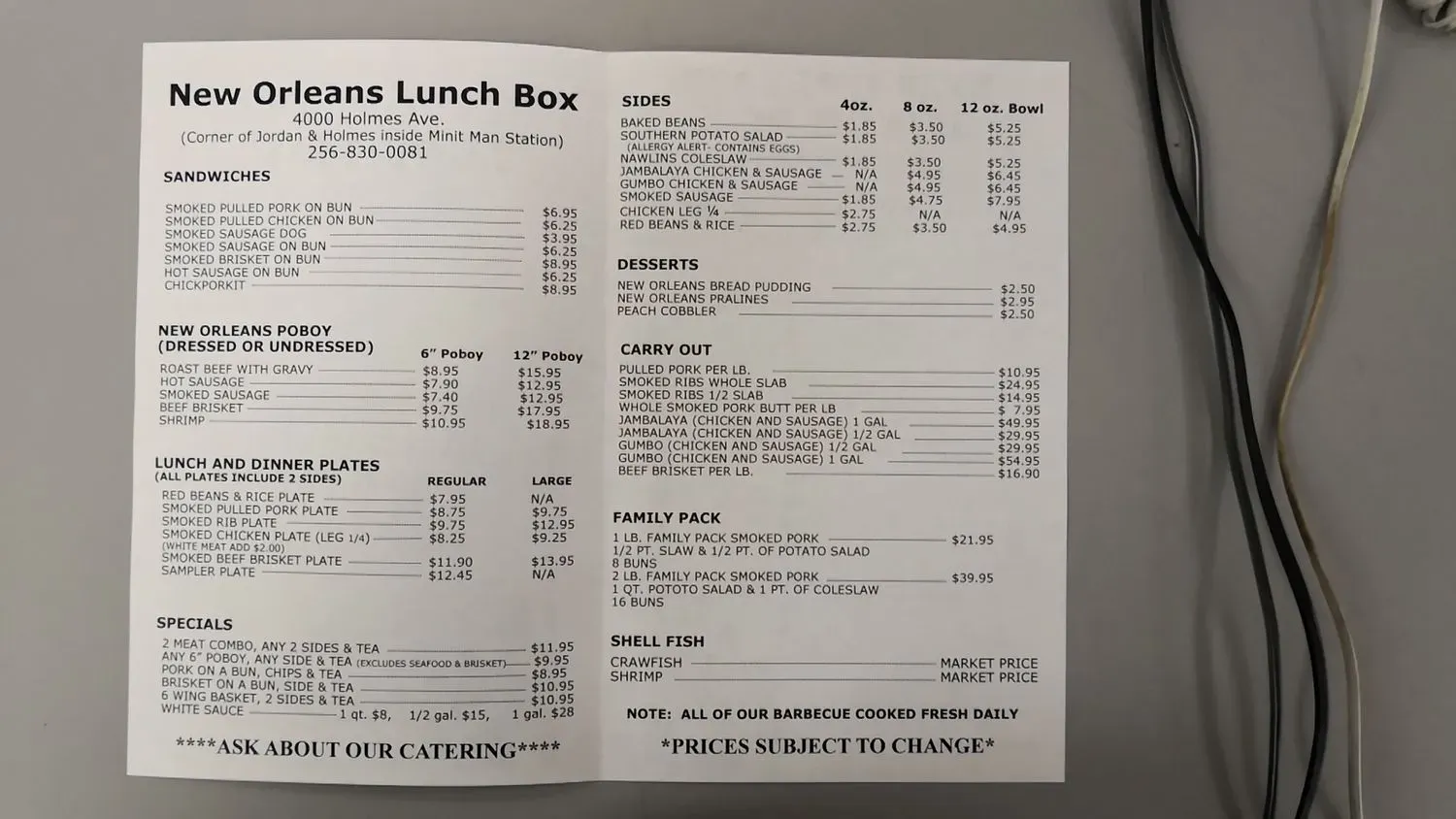 Menu 3