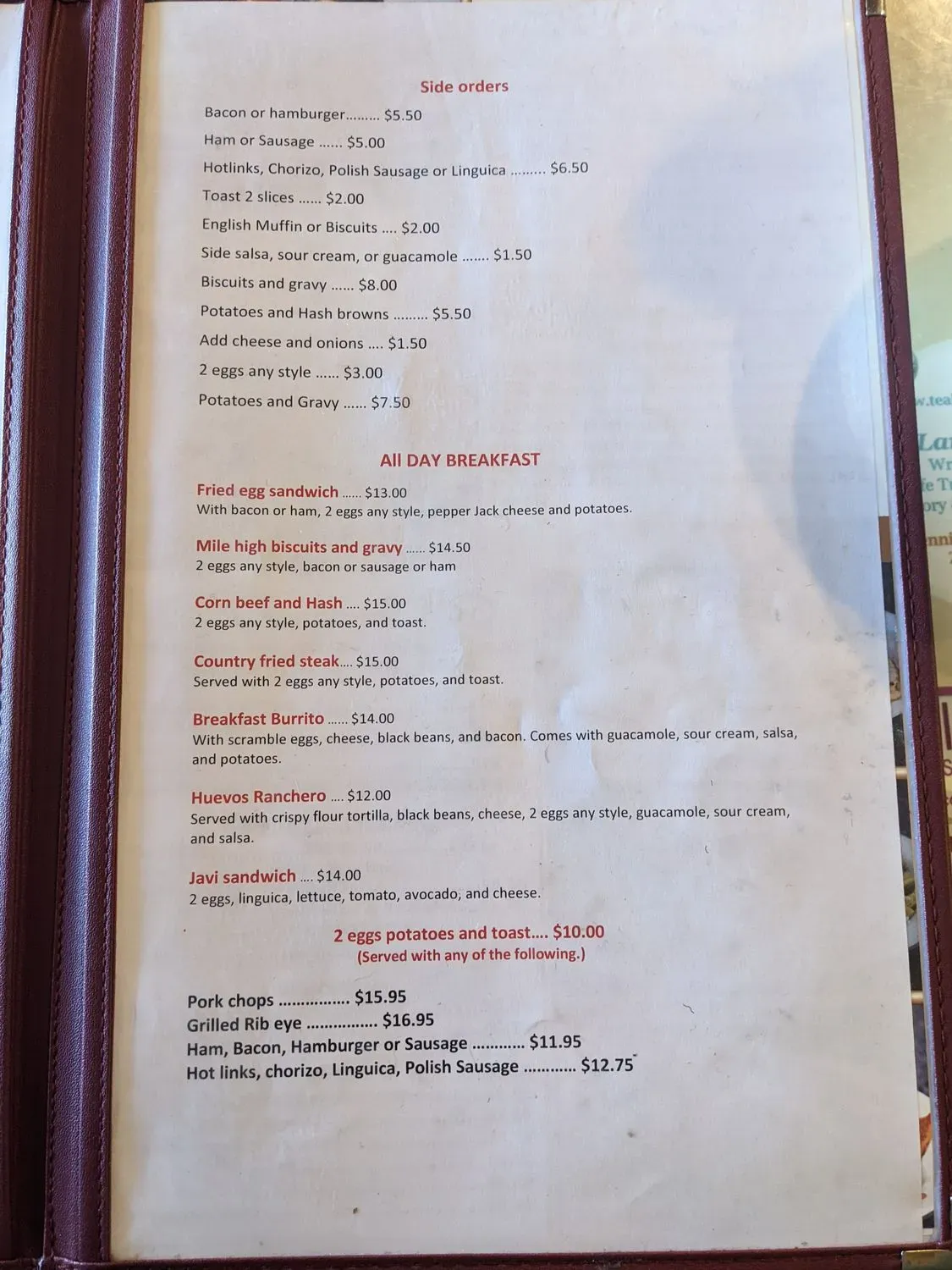 Menu 4