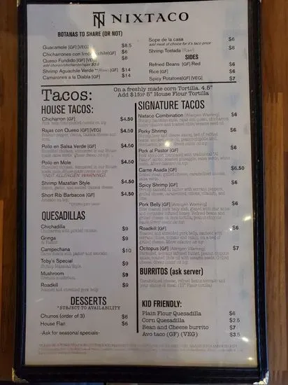 Menu 5