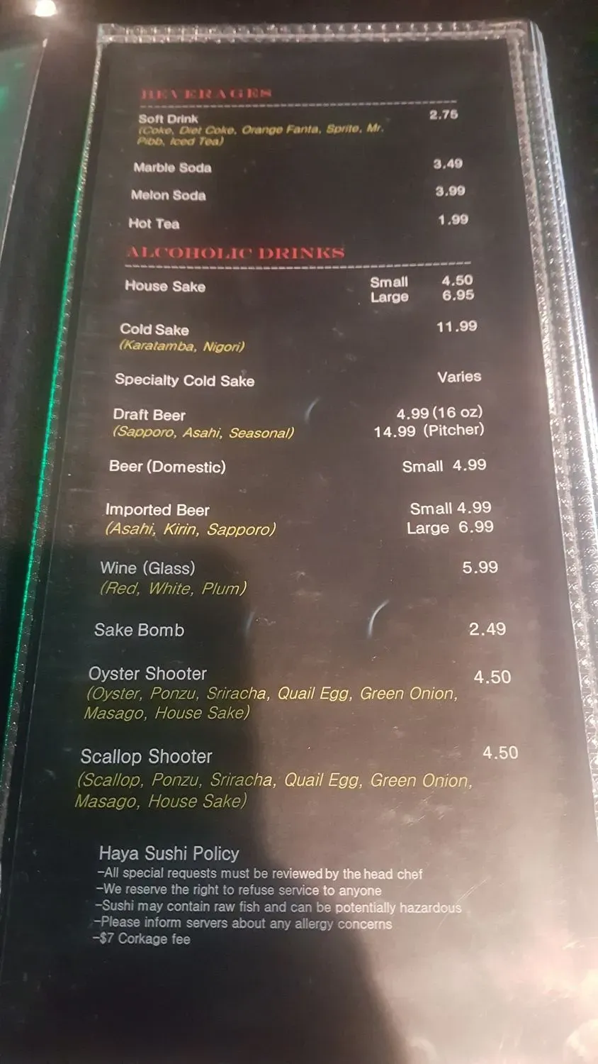 Menu 6