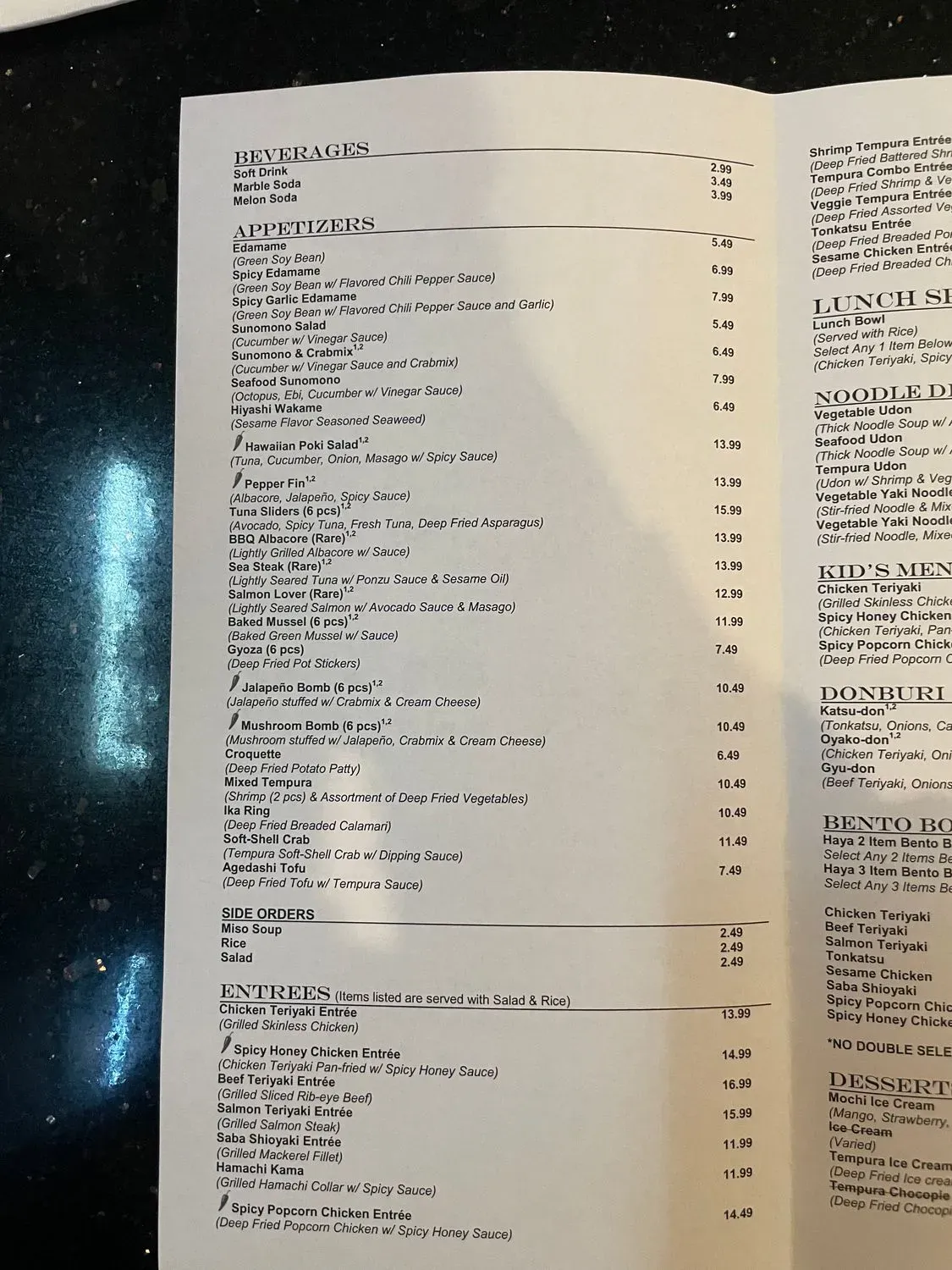 Menu 1