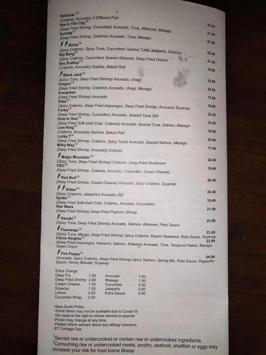 Menu 2