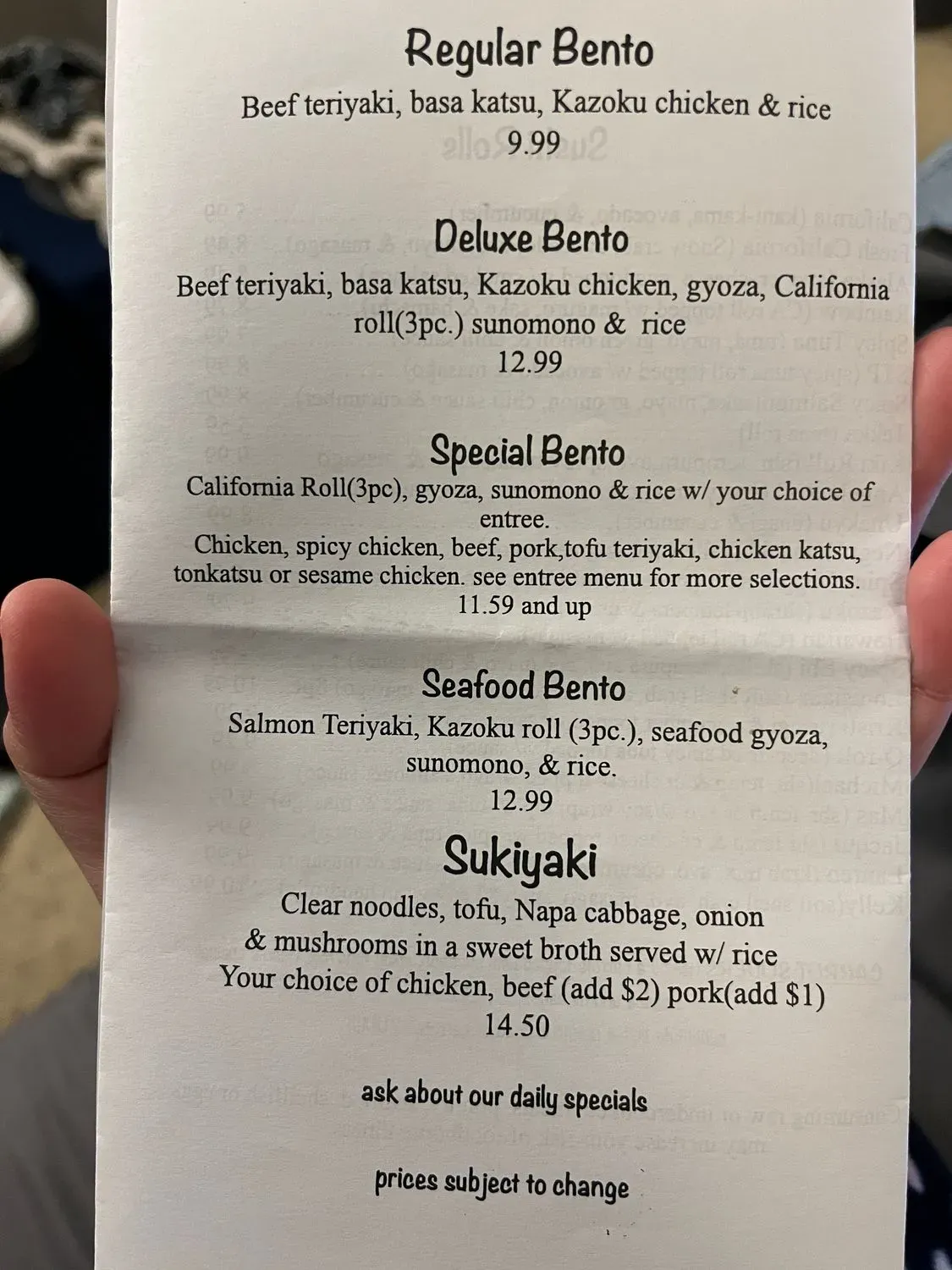 Menu 1