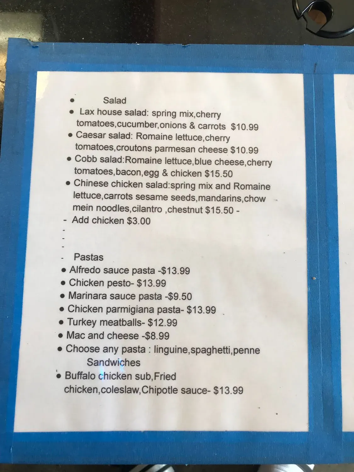 Menu 3