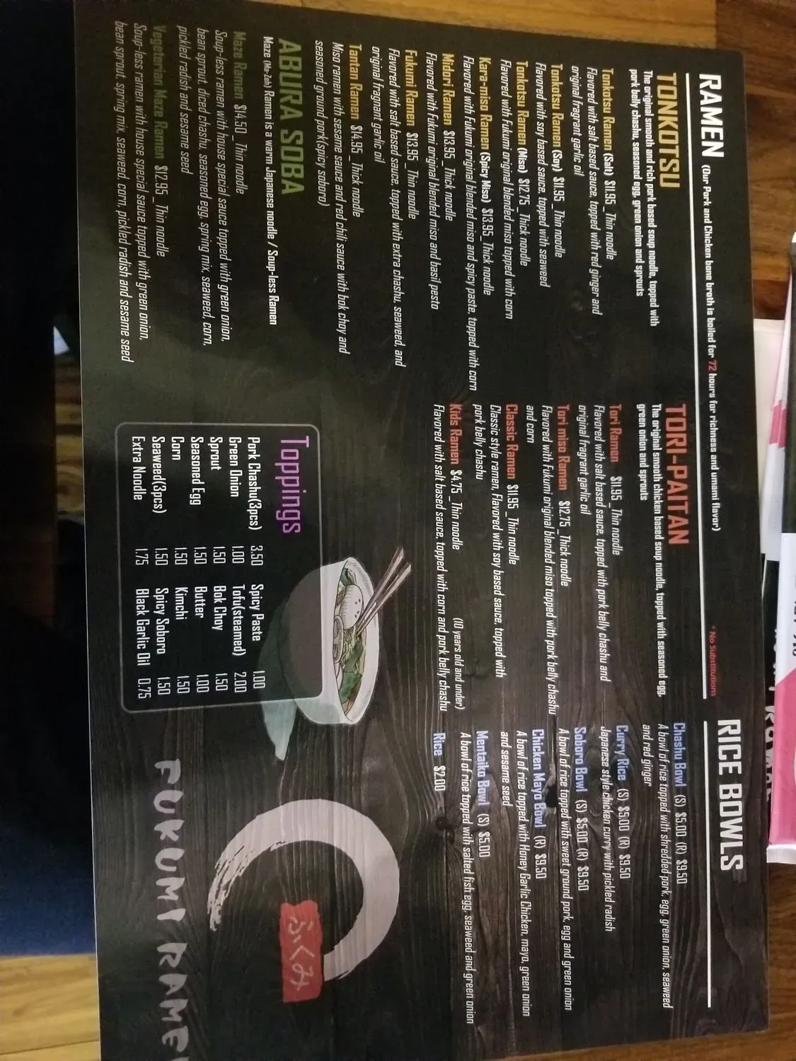 Menu 6