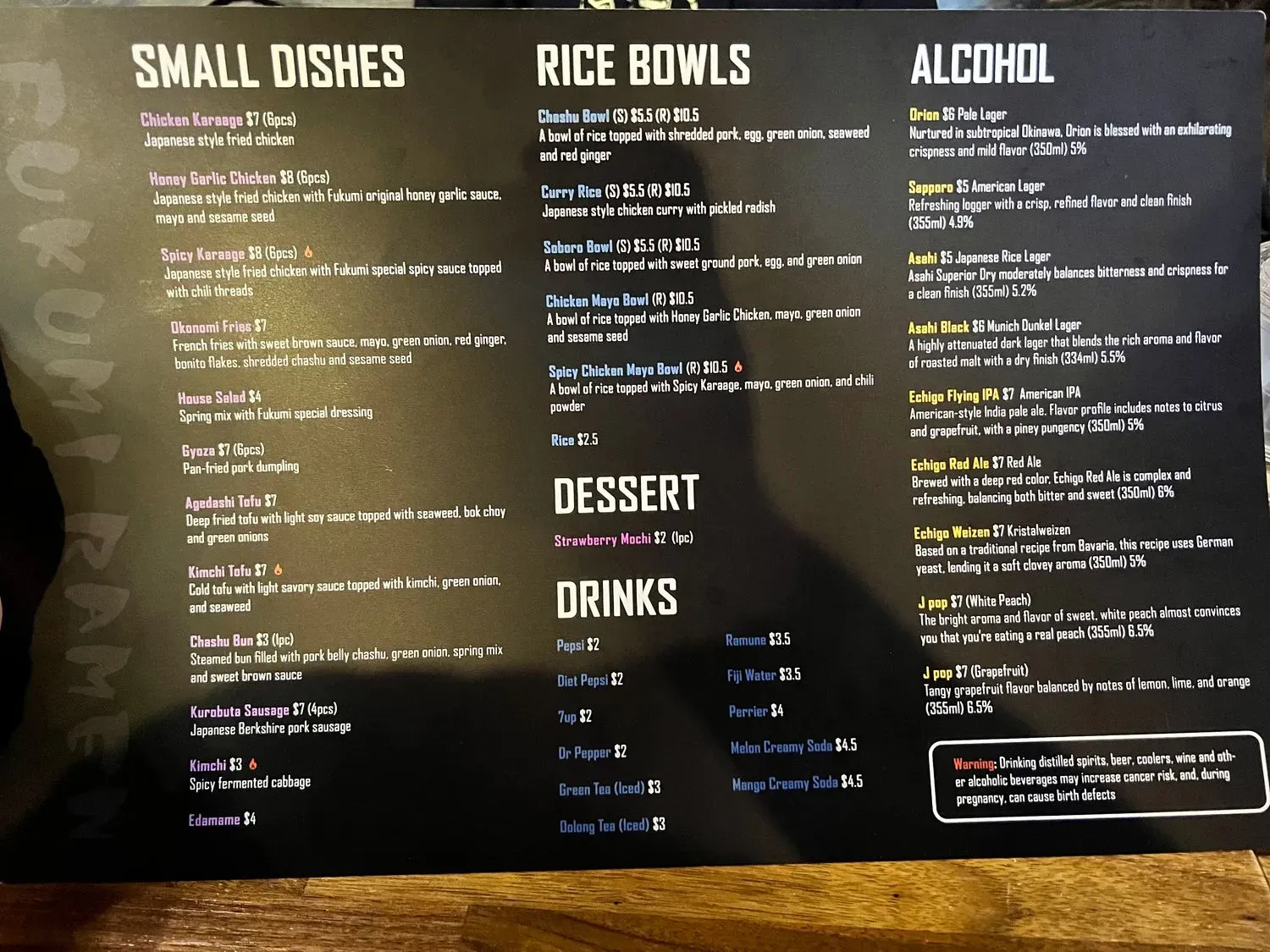 Menu 6