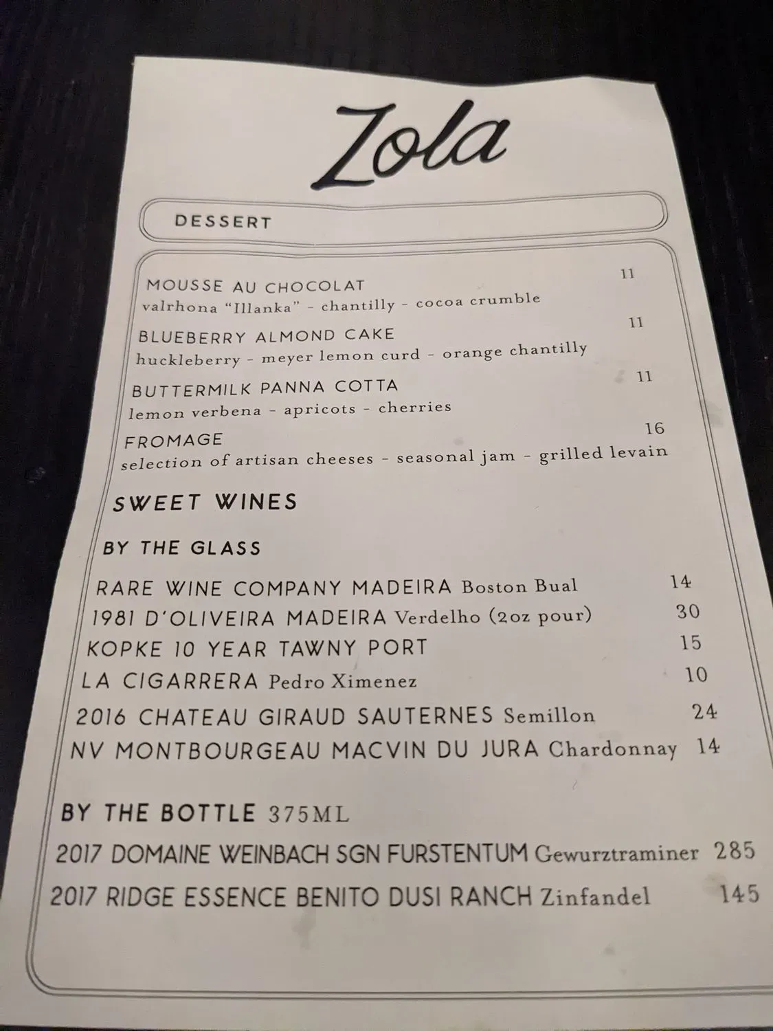 Menu 6