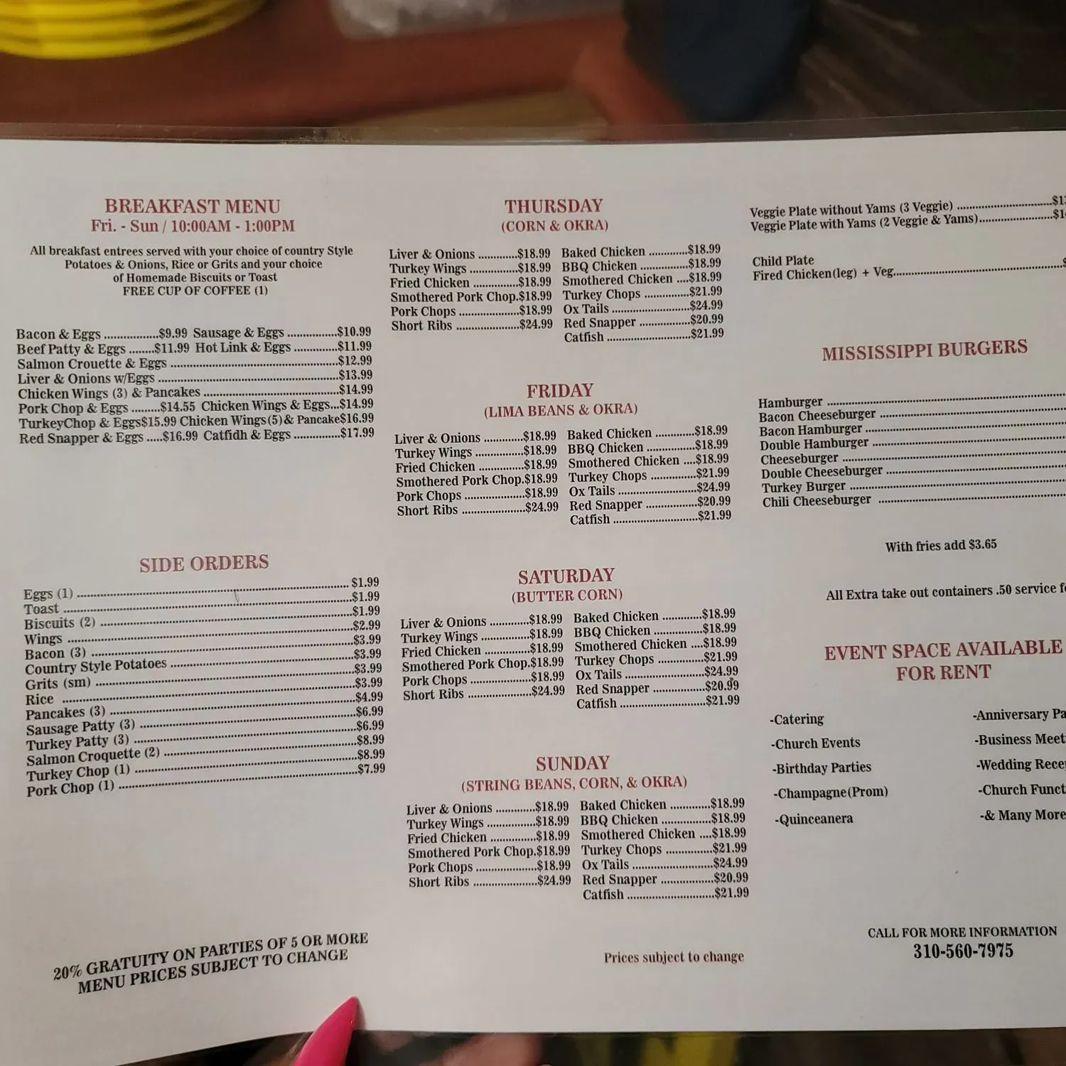 Menu 2