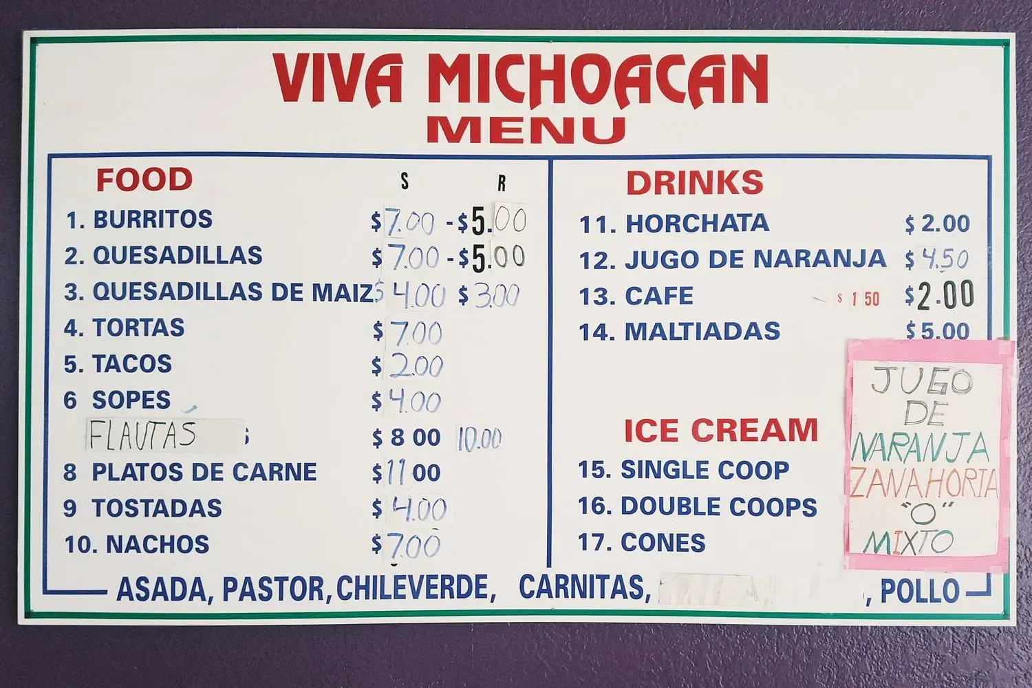 Menu 5