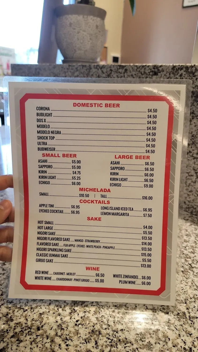 Menu 5