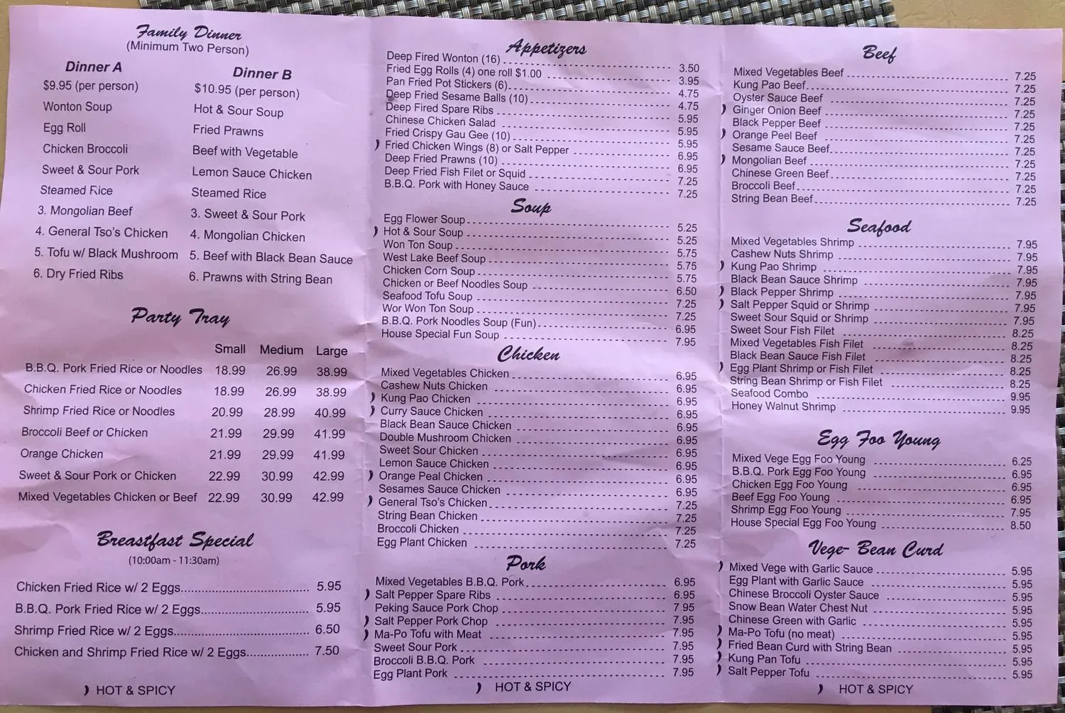 Menu 2